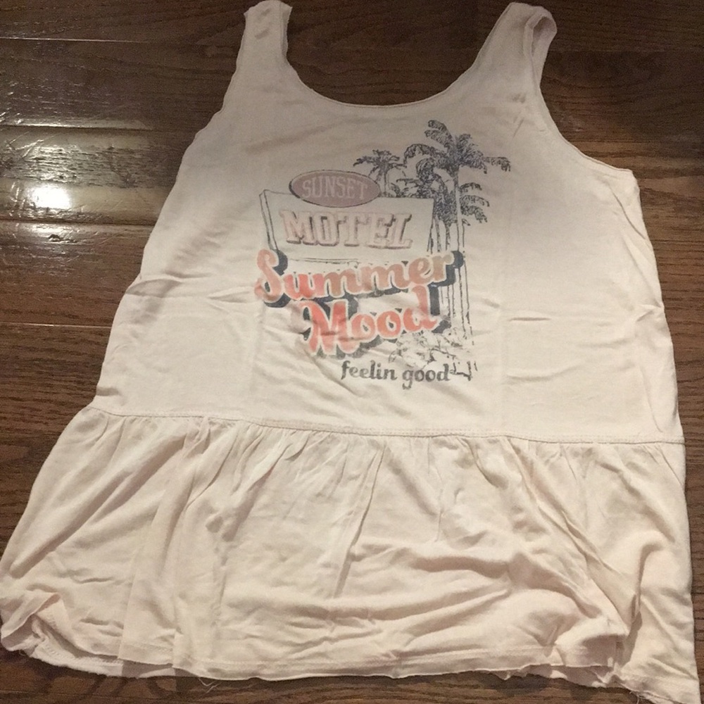 Flared Pale Pink Tank